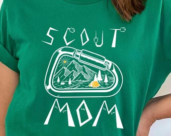 Scout Mom T-Shirt: Camping Girl, Scouts Team Tee