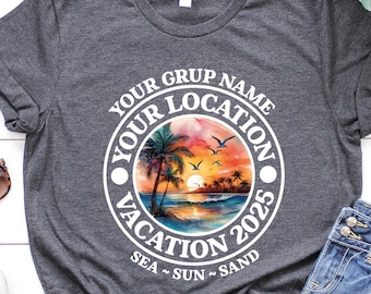Personalized Family Vacation Shirt: Custom Summer Trip Tee