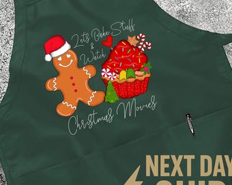 Christmas Tree Cake Gingerbread Apron with Hat : Zet's Bake Stuff & Watch Christmas Movies