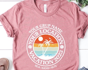Personalized Family Vacation Shirt: Custom Summer Trip Tee