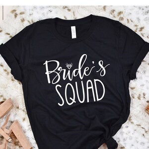 Bride Squad Shirts, Bachelorette Party Shirts, Bridesmaid Shirts, Bridesmaid Proposal Gift, Bachelorette TShirts, Squad Shirt, Wedding Shirt