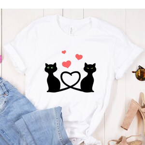 Cat Love Shirt, Cat Heart Shirt, Cat Mom Shirt, Cute Kitty Shirt, Pet Shirt, Cat Shirt For Women, Cat Shirt For Mother, Cat Lover Shirt