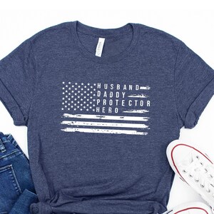 Dad USA Flag Patriotic Shirt, New Dad Shirt, Dad Shirt, Daddy Shirt, Father&#39;s Day Shirt, Best Dad shirt, Gift for Dad, Patriotic t shirts