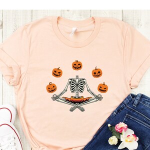 Happy Halloween Skeleton Shirt, Pumpkin Halloween Shirt, Skeleton Halloween Shirt,Pumpkin Shirt,Cute Halloween Shirt,Halloween Teacher Shirt