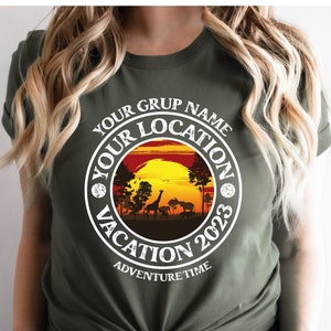 Safari Vacation Shirt, Safari Birthday Shirt, Safari Shirt, Personalized Family Vacation Shirt,Family Vacation Shirts,Custom Vacation Shirts