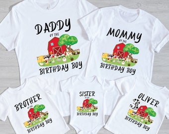 Farm Animal Birthday Shirts: Matching Barnyard Family Tees