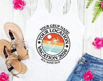 Custom Family Vacation Tank Top: Personalized Summer Travel Shirt