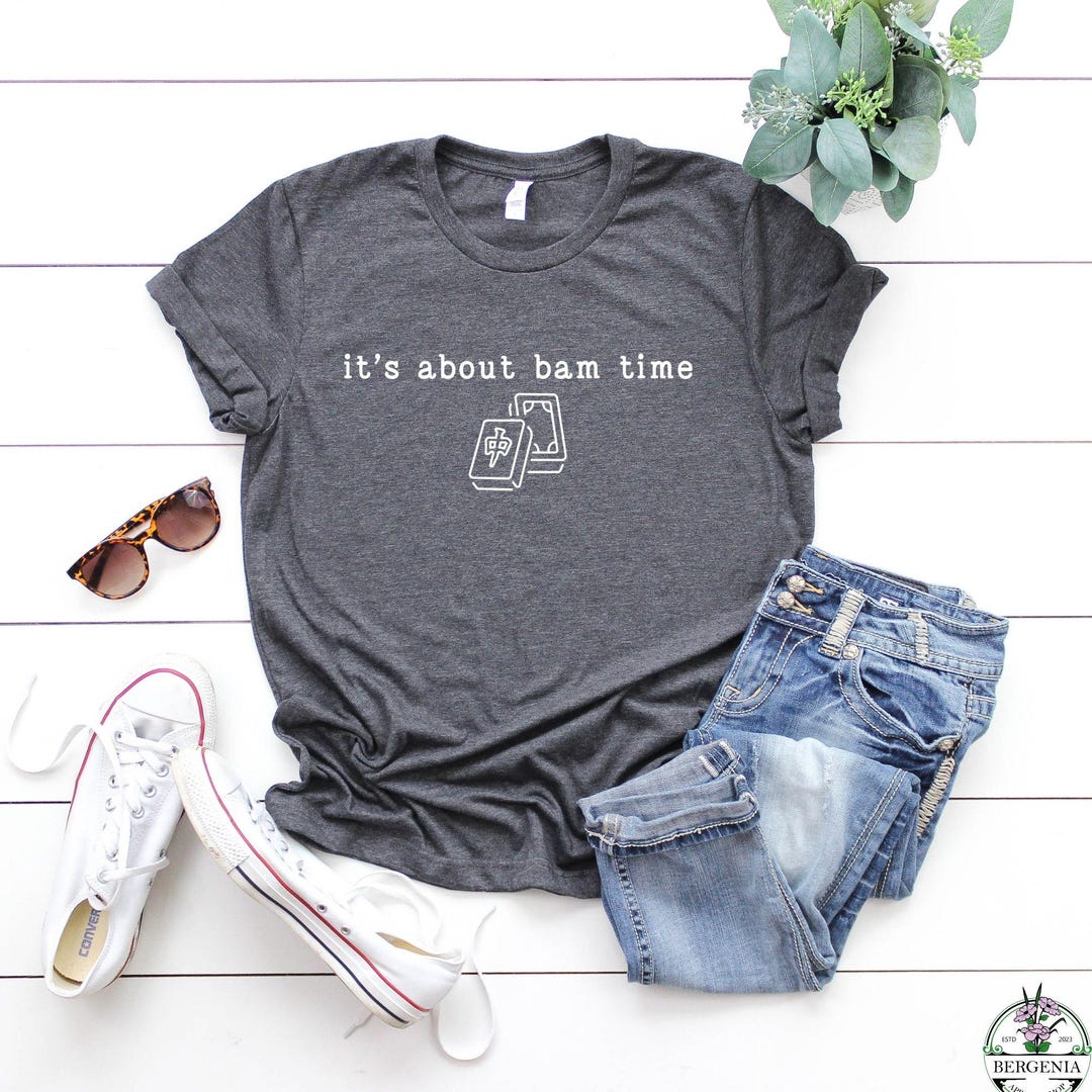 Mahjong Shirt, It's About Bam Time Graphic Tee, Mahj Club Gift