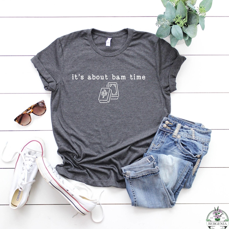 Bam Time Mahjong Shirt, Mahjong Gifts, Trendy T-Shirt Gifts for Mahj Club