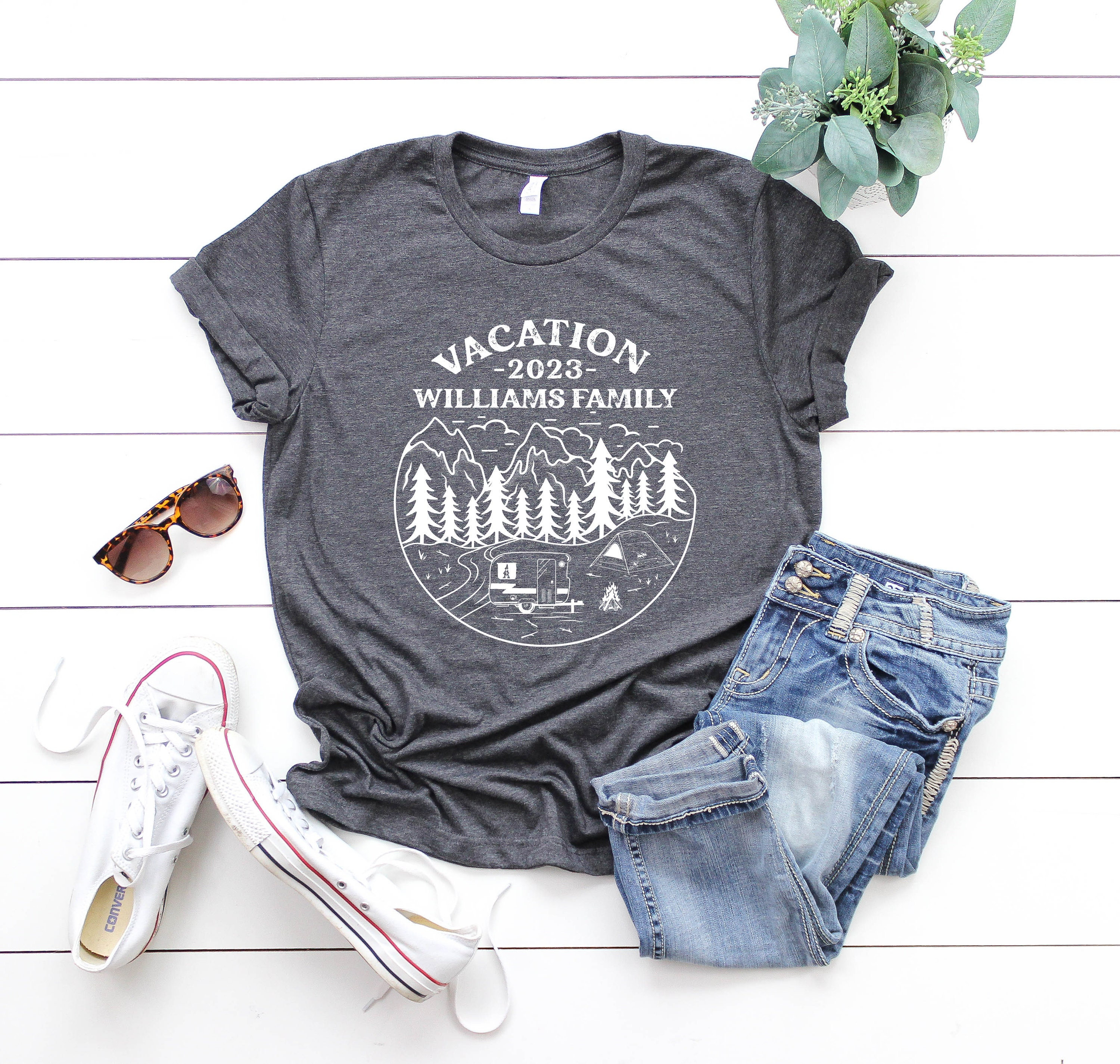 Custom Family Vacation Shirt: Personalized Camping Trip Tee