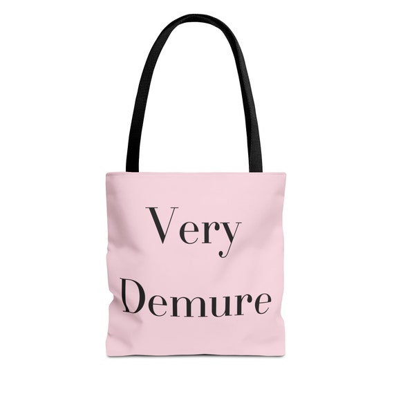 Very Demure Blush Pink Tote Bag Etsy Canada