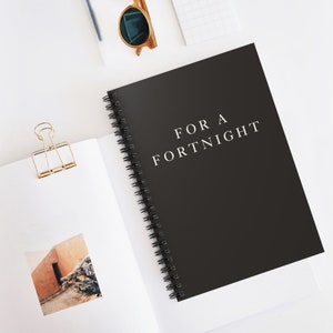 Taylor Swiftie-Inspired TTPD Gray Notebook, Journal, Diary