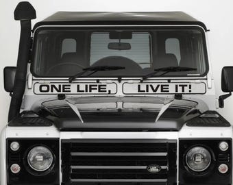 One Life Live It stickers Lan will fit onto all 4x4 SUV and any other vehicle - many colours to choose from.