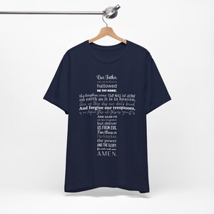 Lords Prayer Shirt, Godparent Christening Gift for Godfather, Baptism Gift, Godfather To Be Gift, Baptism Shirt, Godmother Proposal Gift
