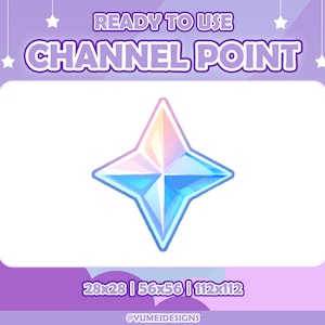 Primogems Channel Points for Twitch | Twitch Channel Point Icon | Twitch Emotes | Stream Emotes | Genshin Channel Point