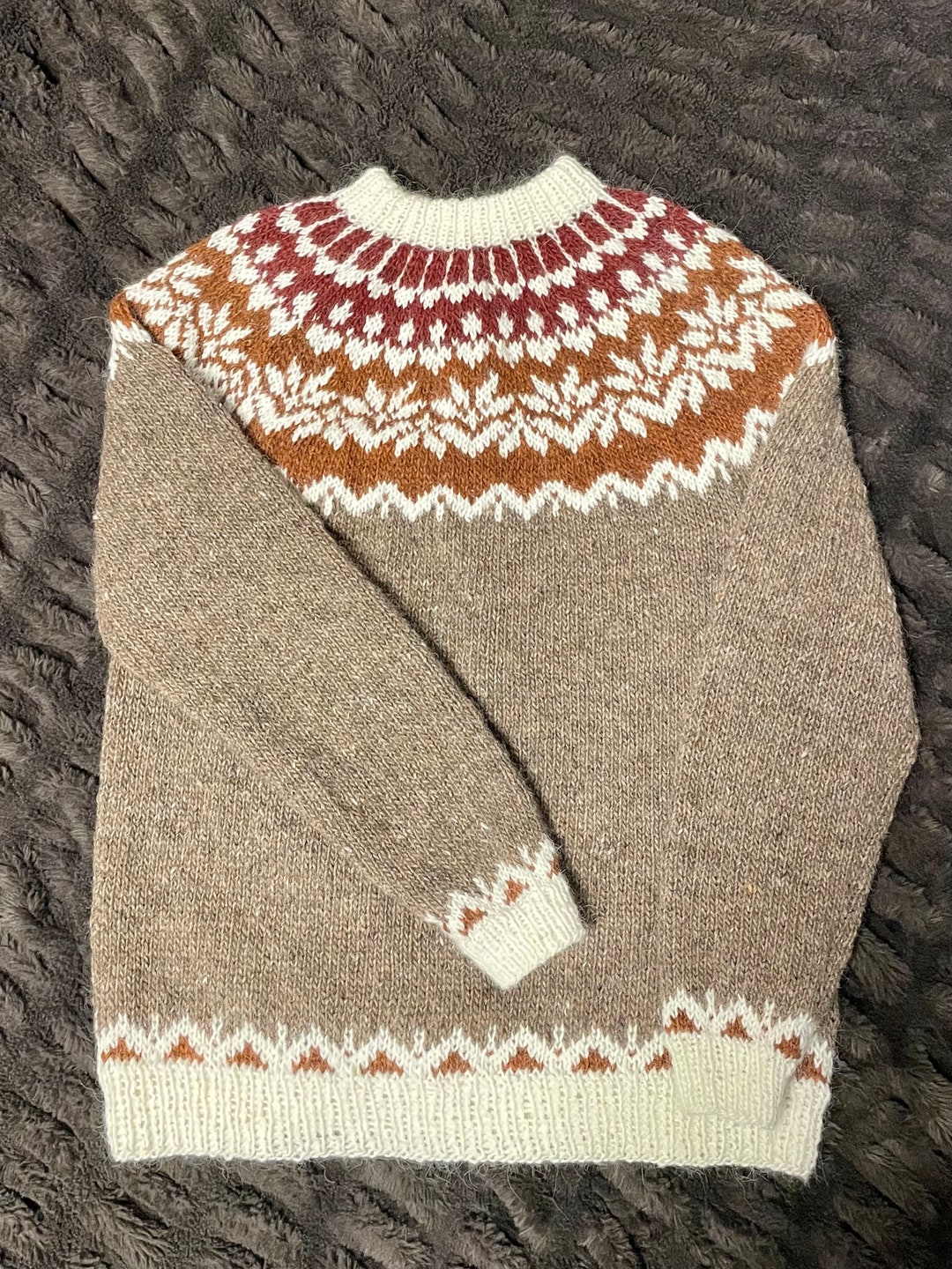 Icelandic Wool Sweater, Lopapeysa - Etsy