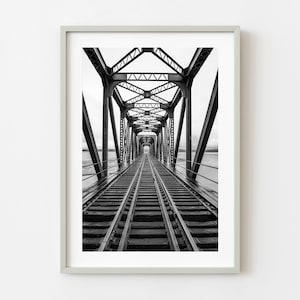 Endless Steel Geometry On A Quebec Rail Bridge | Limited Edition of 10