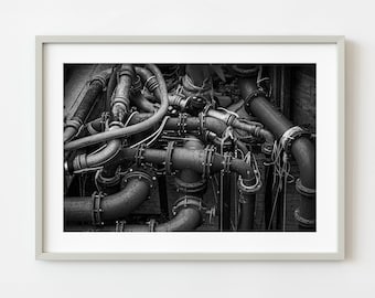 Iron Industrial Pipes | Wall Art