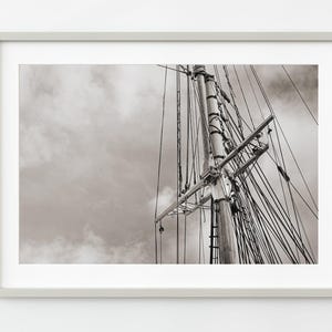 Main mast rigging detail Bluenose II Lunenburg Nova Scotia | Wall Art