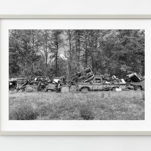 Scrap car wall in Northern Ontario | Wall Art