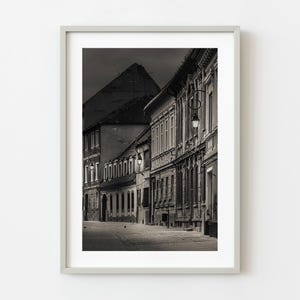 Old houses at dawn Brasov Romania | Wall Art