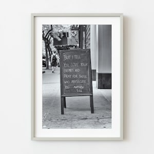 Love your enemies sign New York | Wall Art