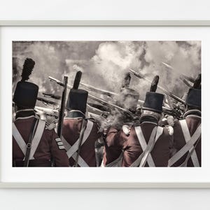 Soldiers 1812 Reenactment firing muskets | Wall Art