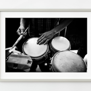 Musician closeup black and white Havana Cuba | Wall Art