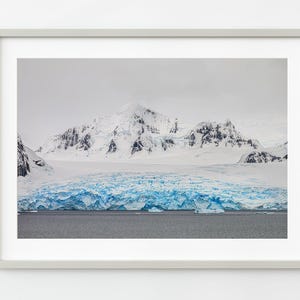 Snow and ice collapsing on its own weight Antarctic landscape | Wall Art