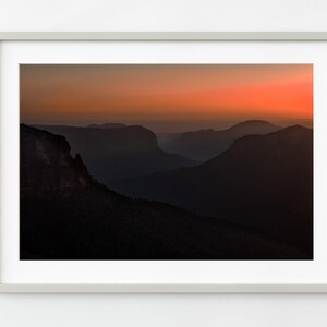 Govetts Leap Lookout Blue Mountains at Sunrise | Wall Art