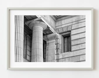 Klasyczna architektura okien i kolumn w Buenos Aires | Edycja limitowana 10 egzemplarzy