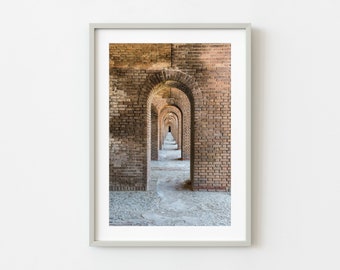 Fort Jefferson Arches - Historic Military Base Key West Photo | Photo Art Print