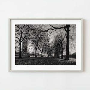 Hyde Park Winter Dark path London | Wall Art