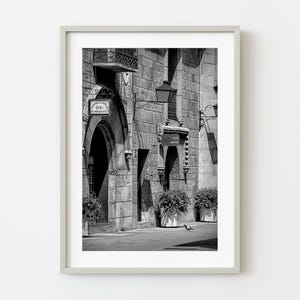 Old building in Spain black and white | Wall Art