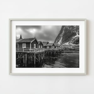 Reine Village Nestled in Lofotens Mountains | Wall Art