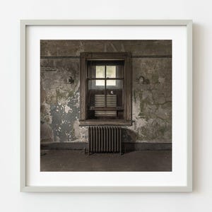 Boarded up office in Ellis Island Abandoned Hospital | Wall Art