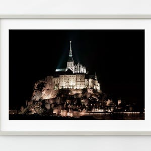 Mont Saint Michel at night | Wall Art
