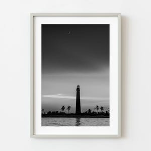 Moon over Dry Tortugas Lighthouse | Wall Art