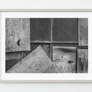 Boarded up industrial window background | Wall Art
