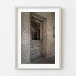 Ellis Island abandoned hospital interior decayed door | Wall Art