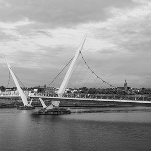 Modern suspension bridge architecture Derry