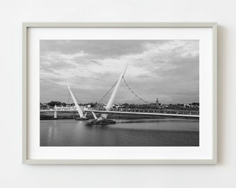 Peace bridge Derry Northern Ireland | Photo Art Print