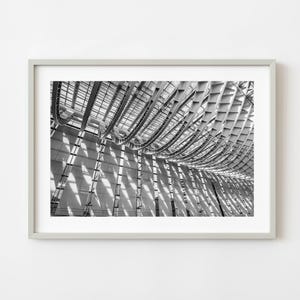 Curving Steel Ribs And Sunlit Shadows Tokyo International Forum | Wall Art