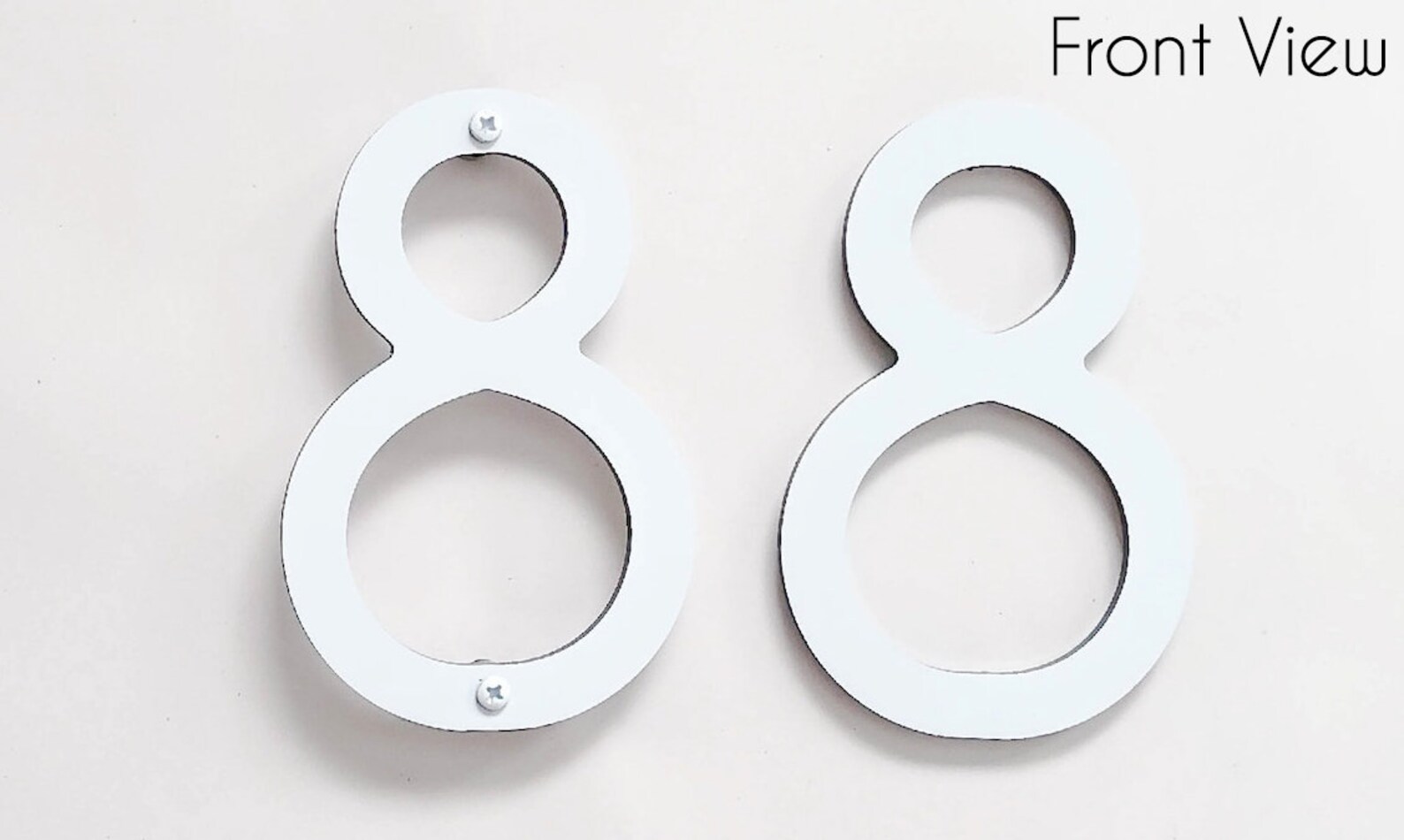 Large Modern White House Numbers Address Numbers Door Etsy