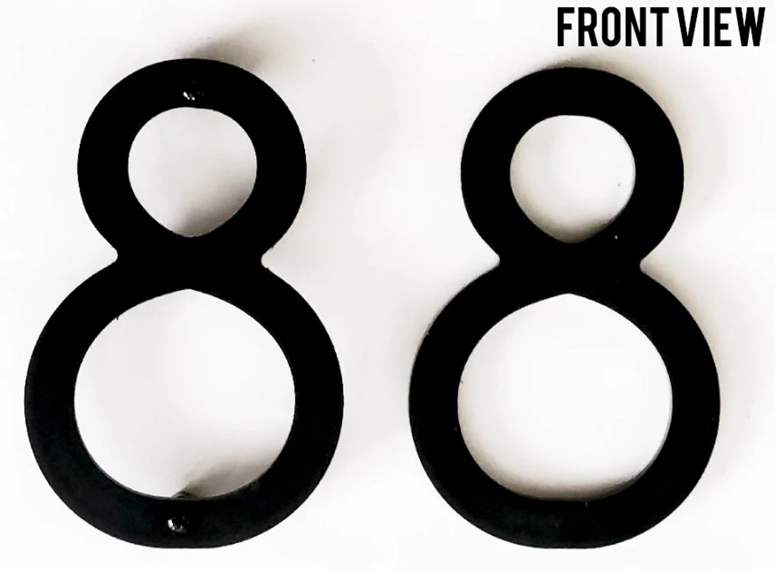 Large Thin Modern Black House Numbers Address Numbers Door Etsy