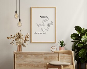 Wall art digital   what do you see SVG JPG PNG PdF