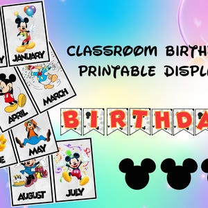 Disney Printable Birthday Posters for Classroom