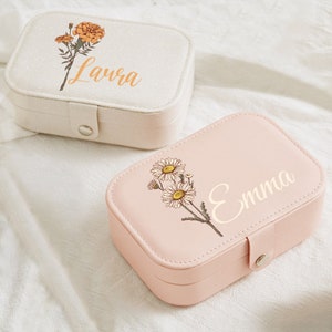 Birthday Gifts For Women Female Small Travel Jewelry Case - Temu