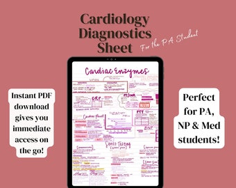 Cardiology Diagnostics Study Sheet