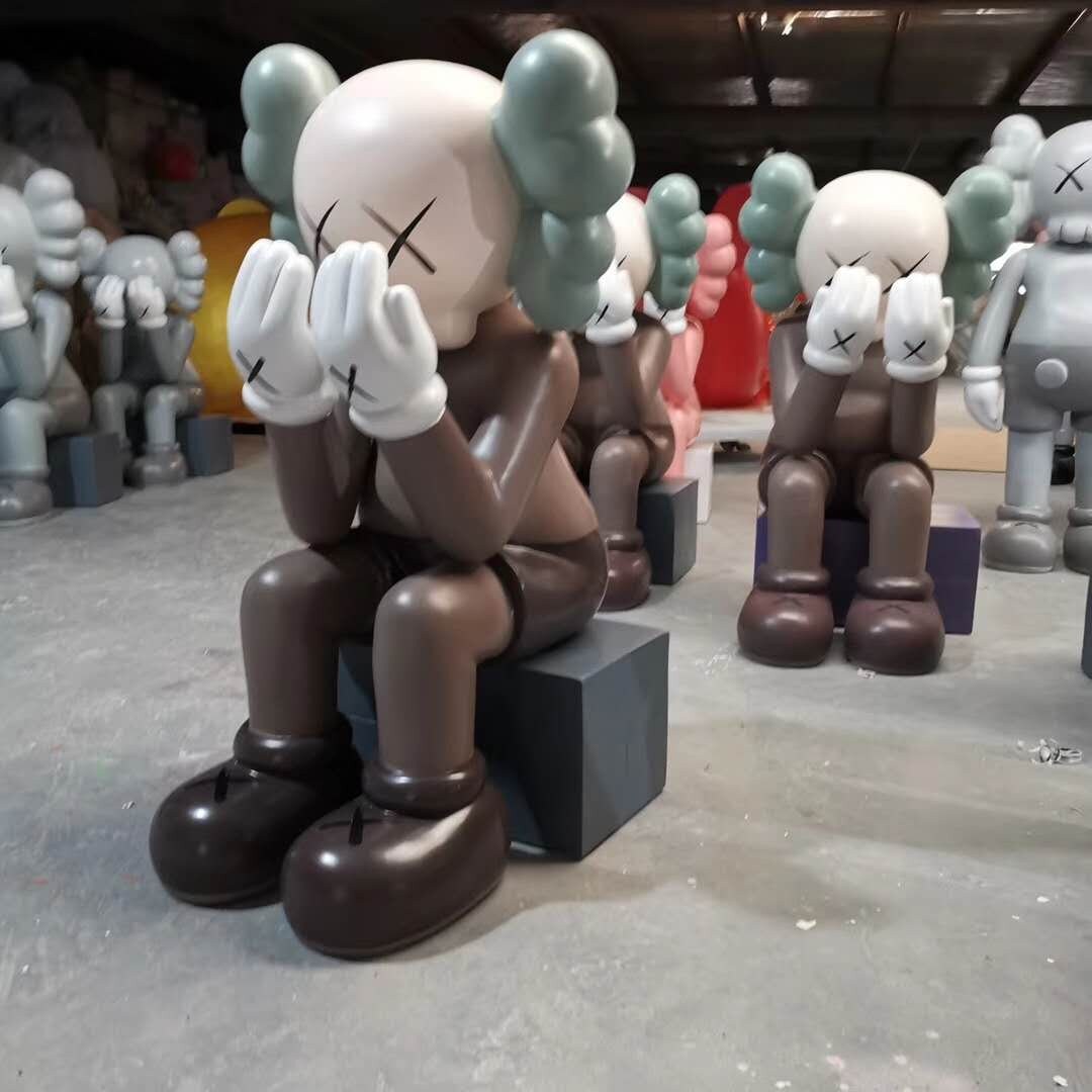 Kaws Blue Sitting Bff 4ft Statue KAWS Bff 4ft Statue With Etsy